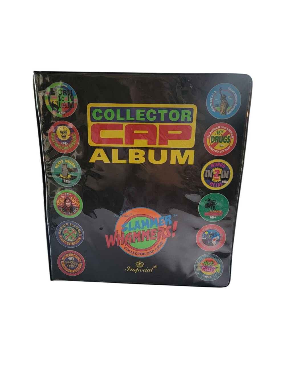 Slammer Whammers Collector Cap Game Album For Pogs Power Caps